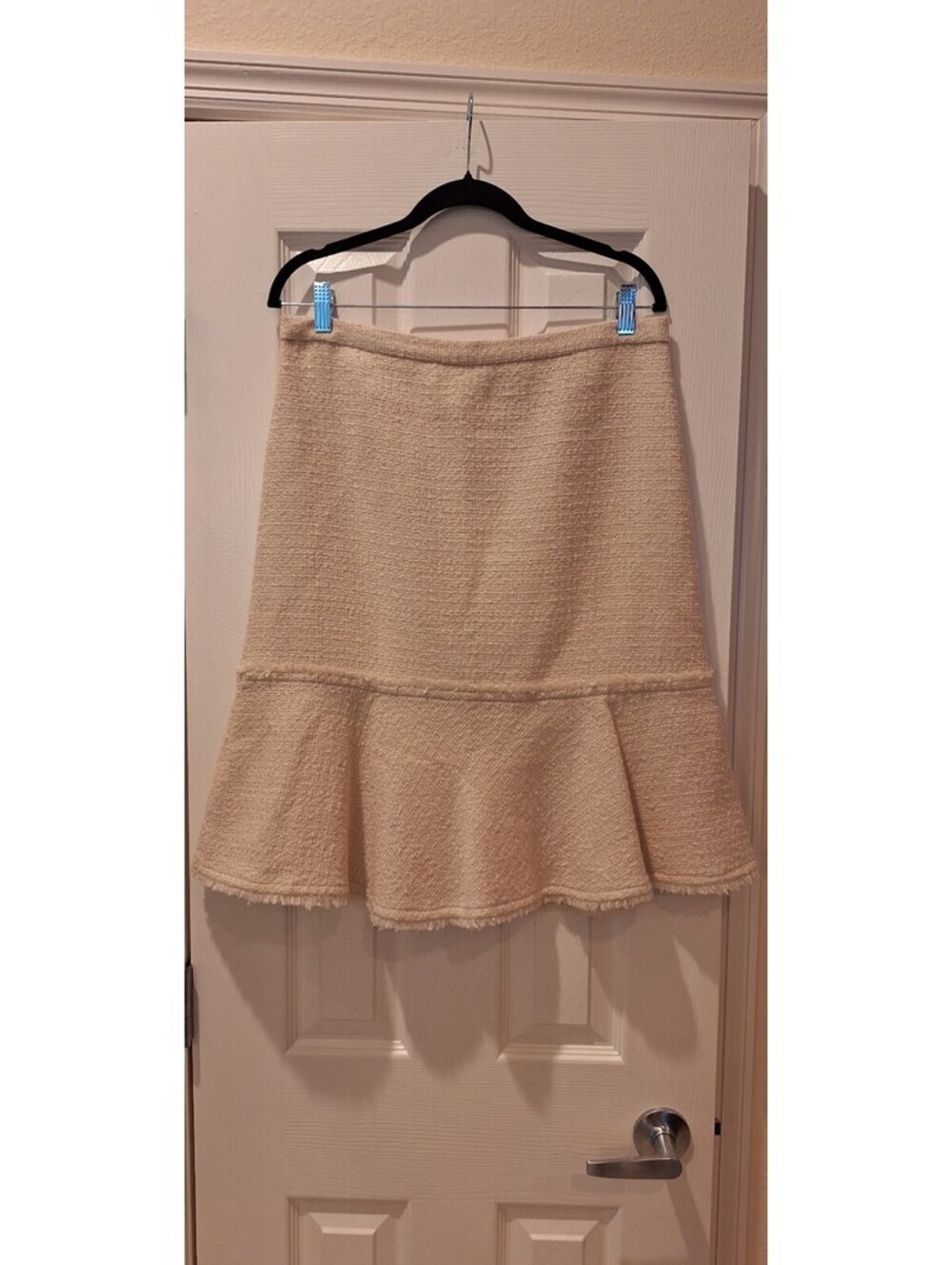 JCrew - Ivory Wool Boucle Midi Skirt - 10